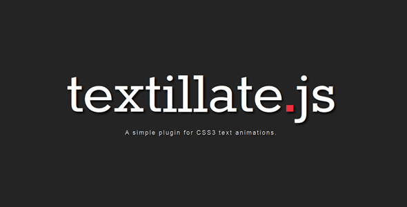 Textillate – плагин CSS3-анимации текста