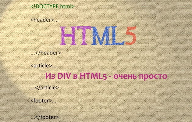 HTML5 шаблон для дизайна блога